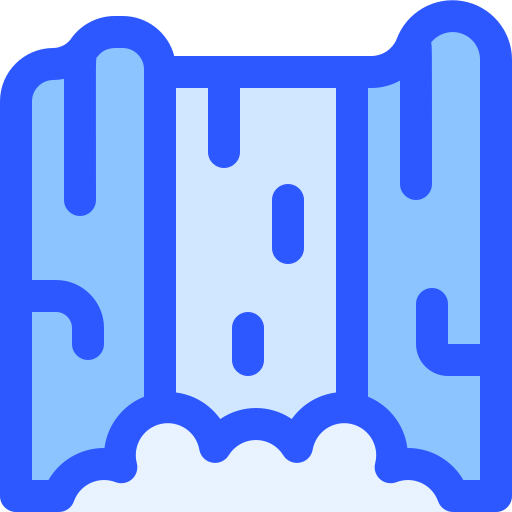 폭포 Generic Blue icon