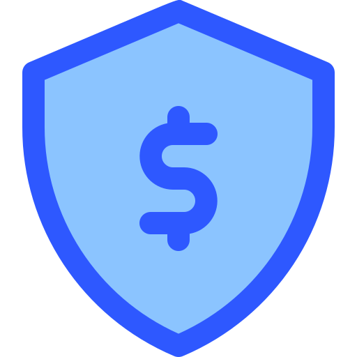 betaling bescherming Generic Blue icoon