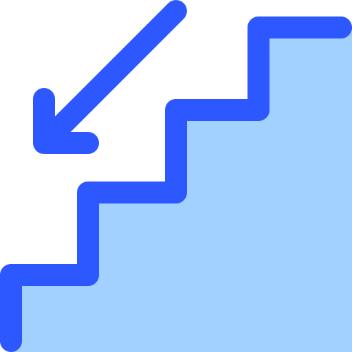 piano inferiore Generic Blue icona