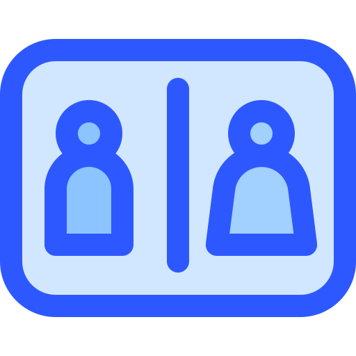 화장실 Generic Blue icon