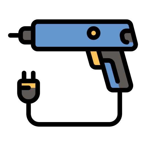 pistolet à colle chaude Generic Outline Color Icône