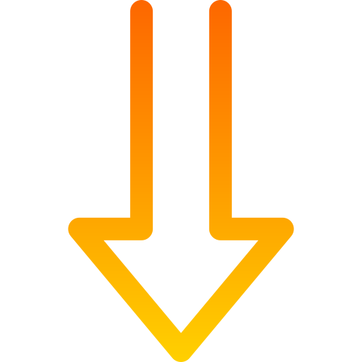 Down arrow Generic Gradient icon