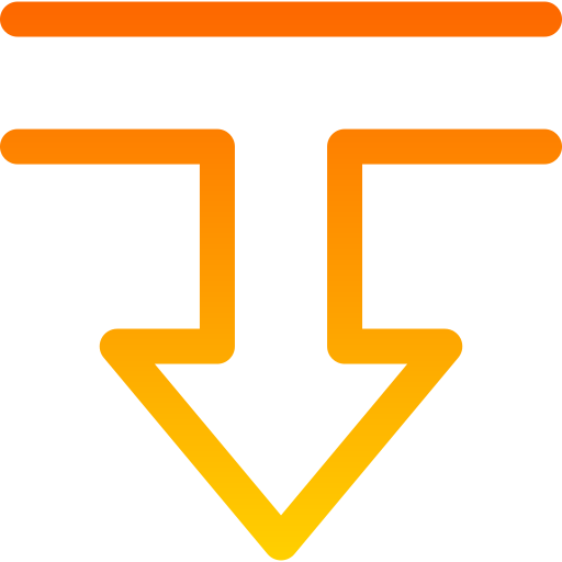 T junction Generic Gradient icon