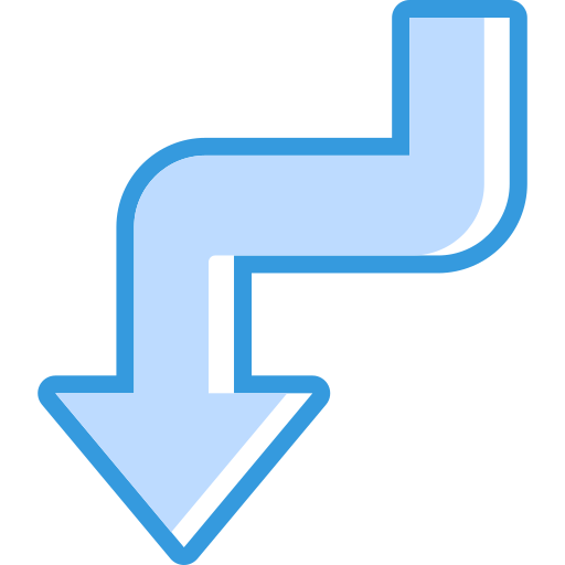 zickzackpfeil Generic Blue icon