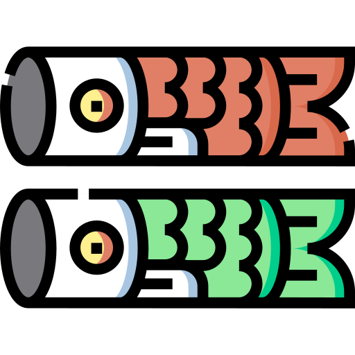 koinobori Detailed Straight Lineal color ikona