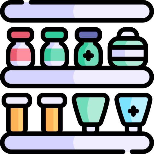Аптека Kawaii Lineal color иконка