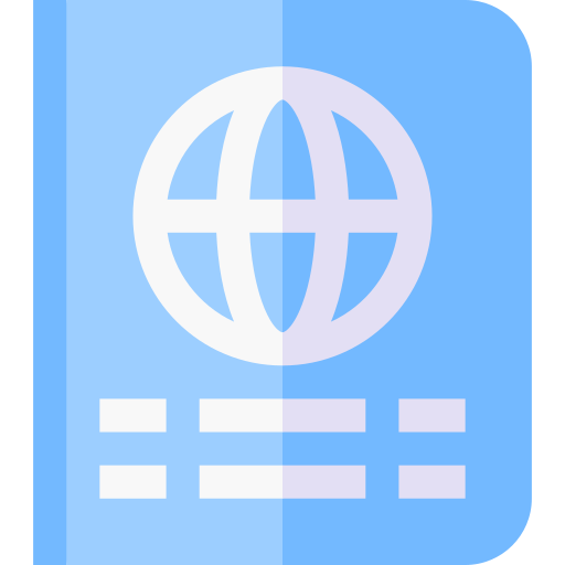 paszport Basic Straight Flat ikona