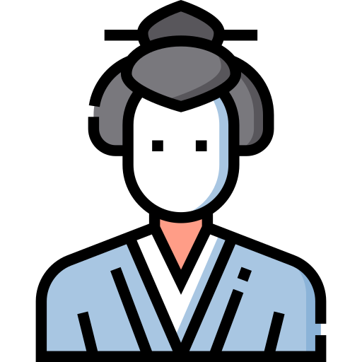 geisha Detailed Straight Lineal color icona