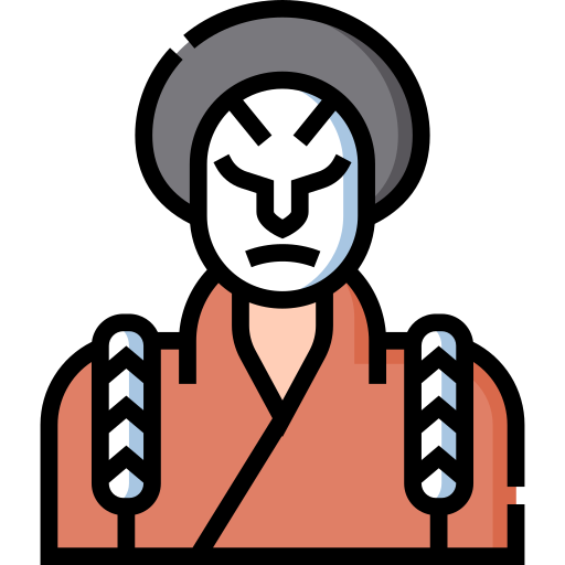 kabuki Detailed Straight Lineal color icona