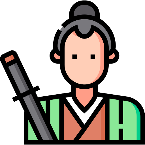 samuraj Detailed Straight Lineal color ikona
