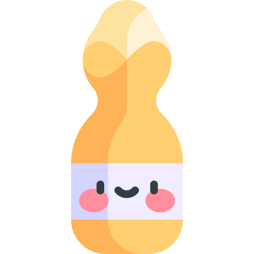 Ampoule Kawaii Flat icon