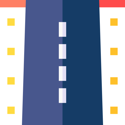 Runway Basic Straight Flat icon