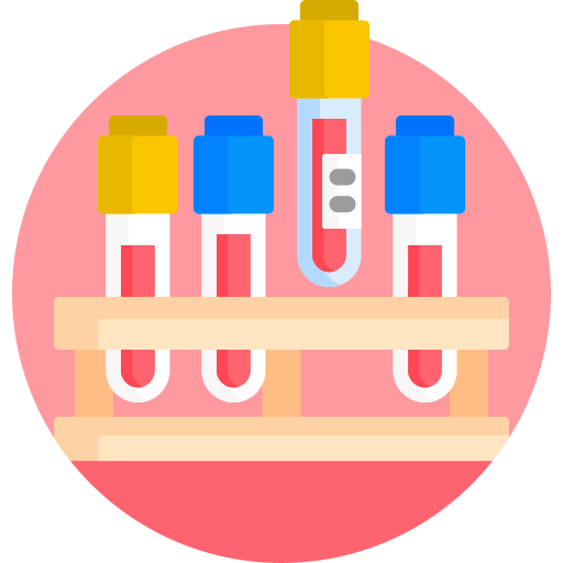 혈액 샘플 Detailed Flat Circular Flat icon