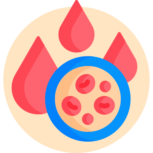 cellule del sangue Detailed Flat Circular Flat icona