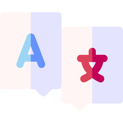 Двуязычный Basic Rounded Flat иконка