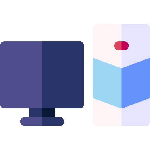 コンピューター Basic Rounded Flat icon