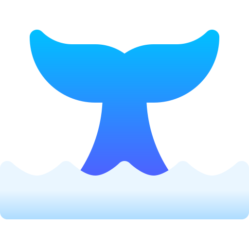 鯨 Basic Gradient Gradient icon