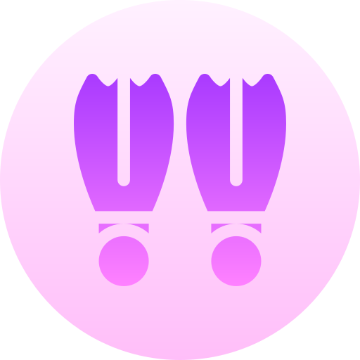 Flippers Basic Gradient Circular icon