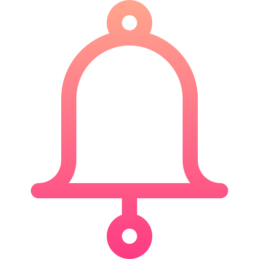 Bell Basic Gradient Lineal color icon