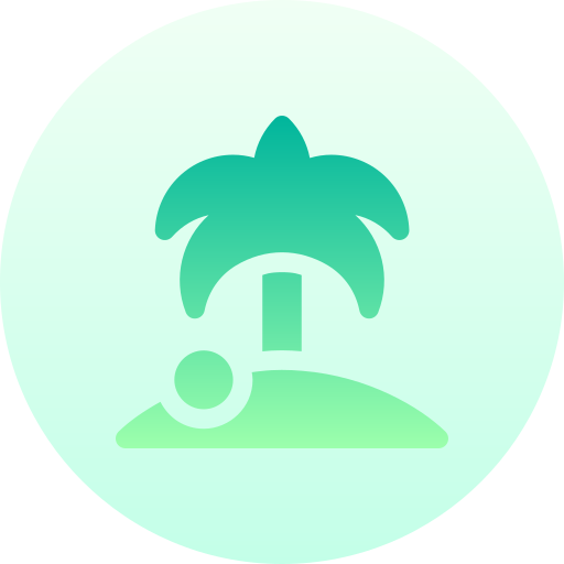 eiland Basic Gradient Circular icoon