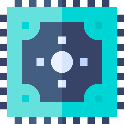 prozessor Basic Straight Flat icon