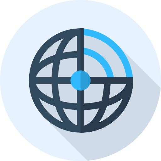 地球儀 Flat Circular Flat icon