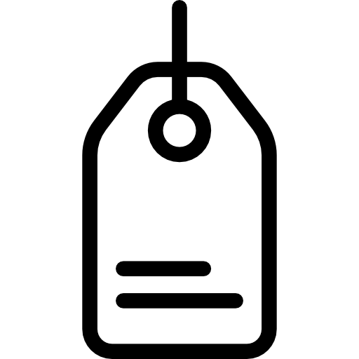 etiqueta de precio Octopocto Lineal icono