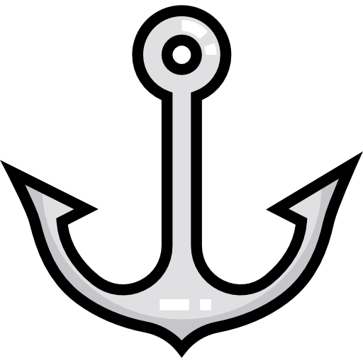Anchor Detailed Straight Lineal color icon