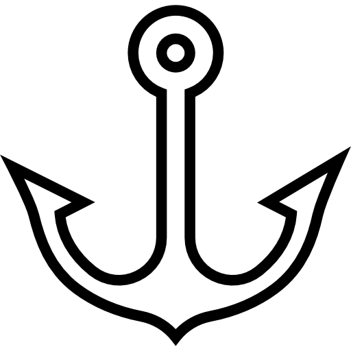 Anchor Detailed Straight Lineal icon