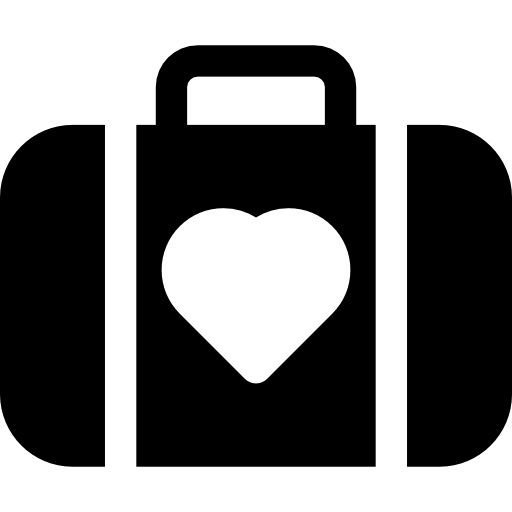 maleta Basic Rounded Filled icono