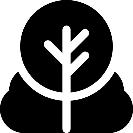 Tree Basic Rounded Filled icon