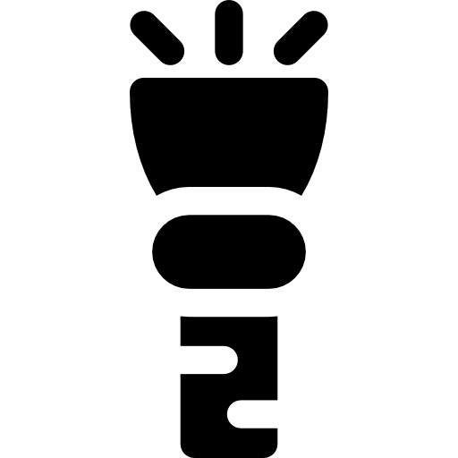torcia elettrica Basic Rounded Filled icona