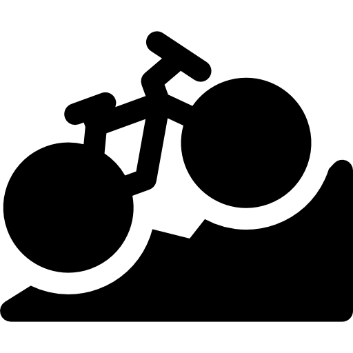 bicicleta Basic Rounded Filled icono