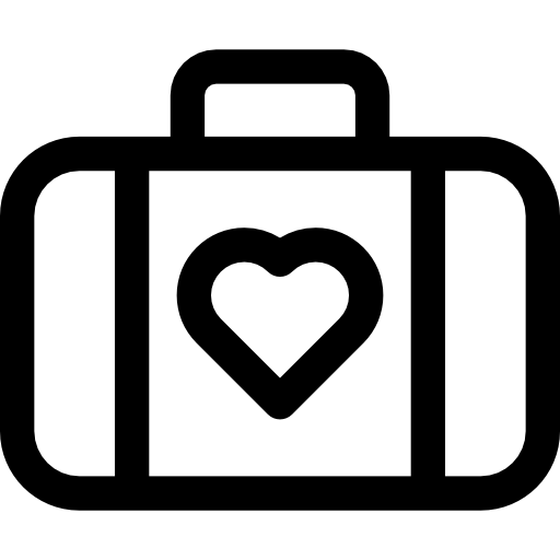 Suitcase Basic Rounded Lineal icon