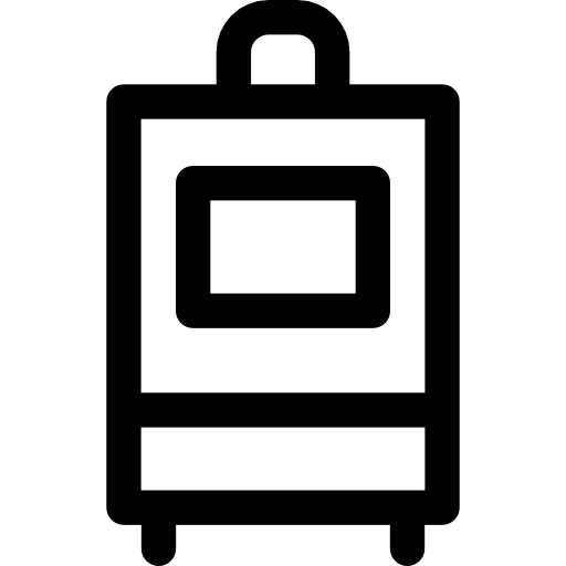maleta Basic Rounded Lineal icono