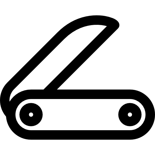 스위스 군용 칼 Basic Rounded Lineal icon