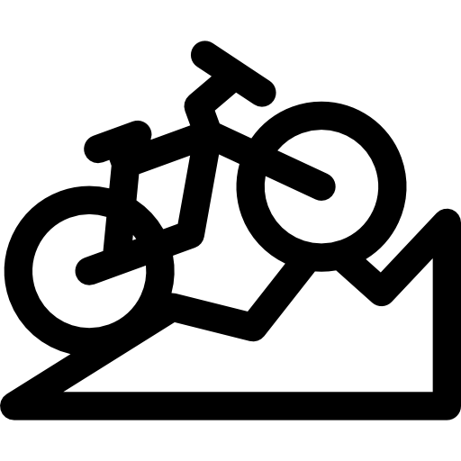 bicicletta Basic Rounded Lineal icona