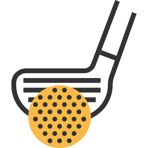 ゴルフ Meticulous Yellow shadow icon