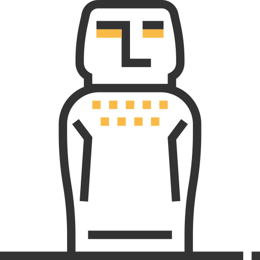 ahu tongariki Meticulous Yellow shadow icon