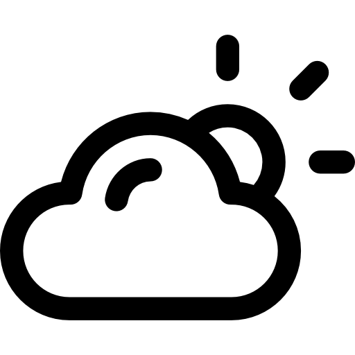 Cloudy Basic Rounded Lineal icon