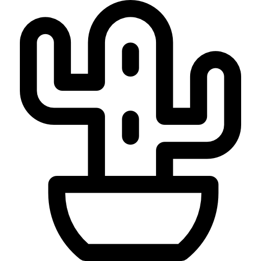 cactus Basic Rounded Lineal icono