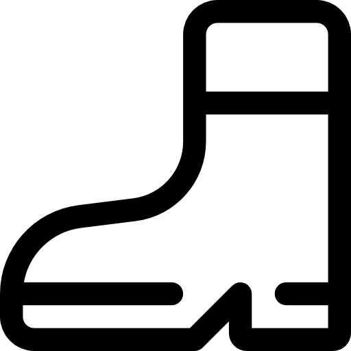 bota Basic Rounded Lineal icono