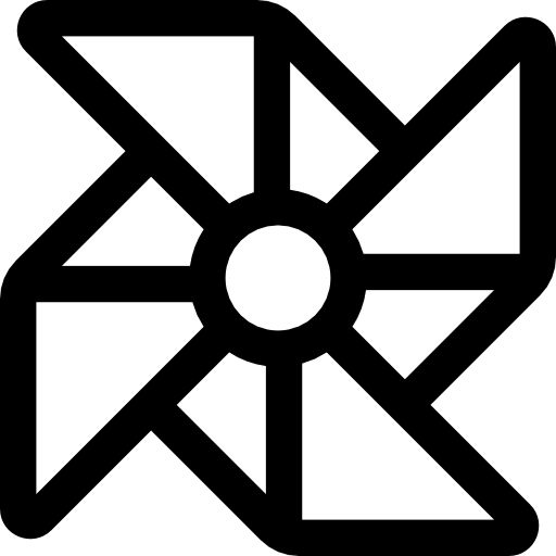 pinwheel Basic Rounded Lineal icoon