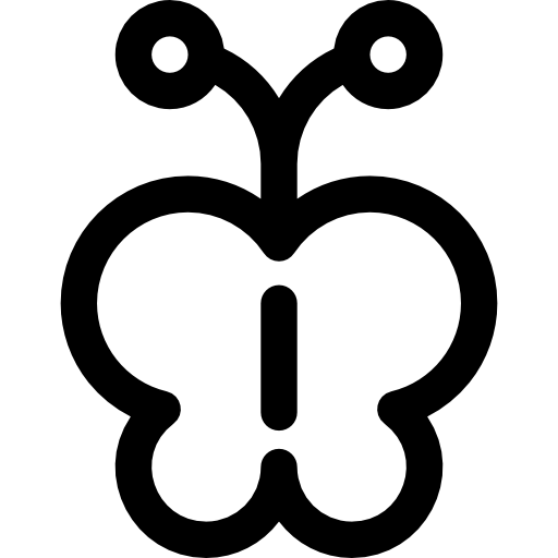 나비 Basic Rounded Lineal icon
