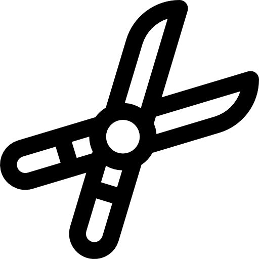 tijeras de podar Basic Rounded Lineal icono