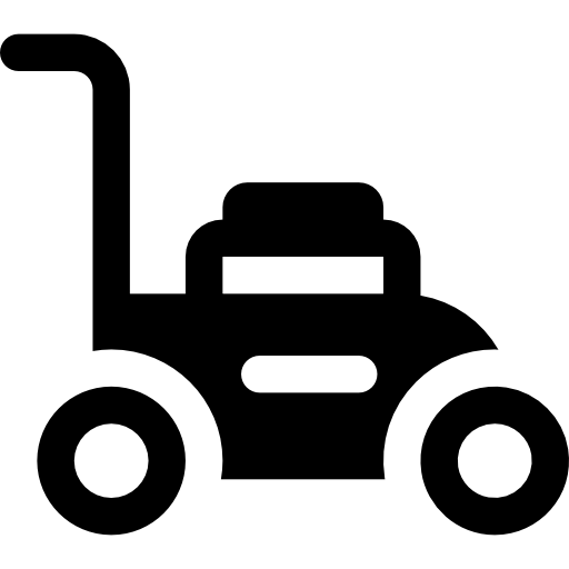 Lawn mower Basic Rounded Filled icon
