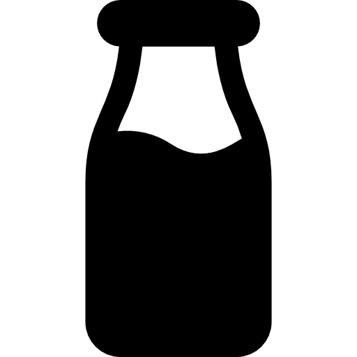 bottiglia di latte Basic Rounded Filled icona
