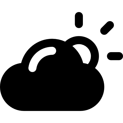 曇り Basic Rounded Filled icon