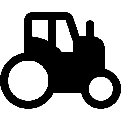 Tractor Basic Rounded Filled icon