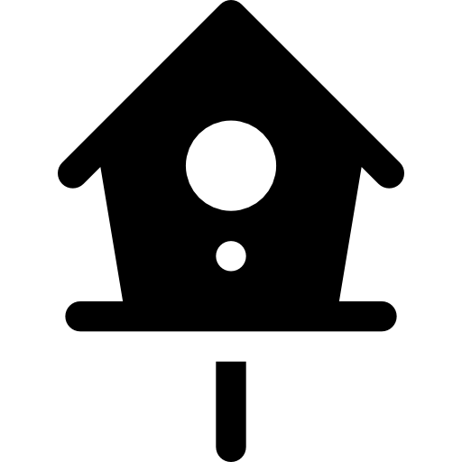 Birdhouse Basic Rounded Filled icon